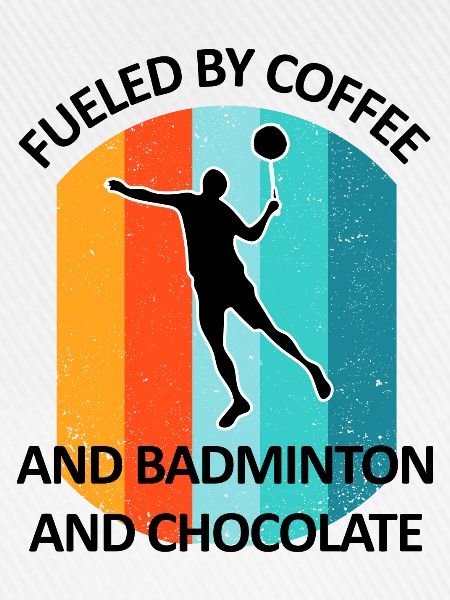 Badminton Federball Badmintonspieler Schokolade