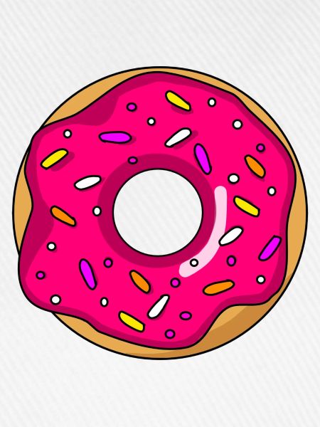 donut pink mit streusel