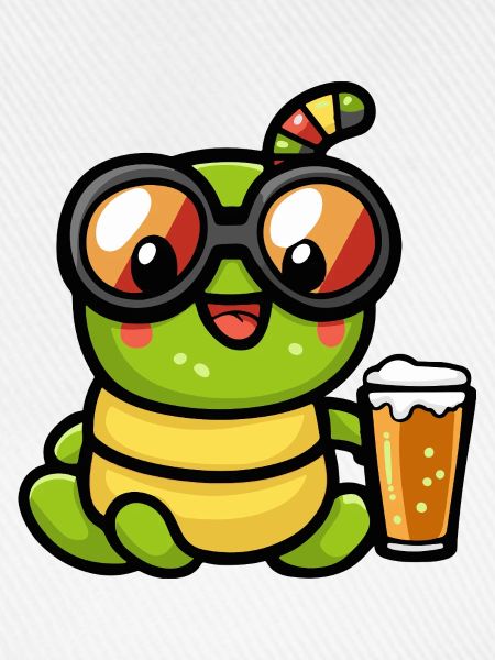 Wurm Apres Ski Bier Comic