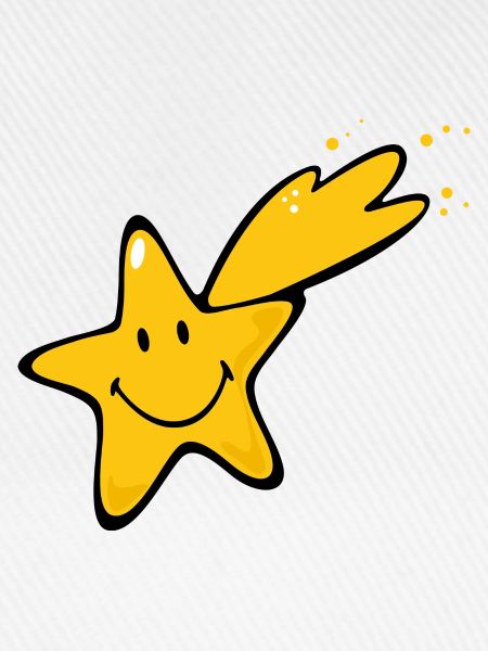 Smiley Shooting Star