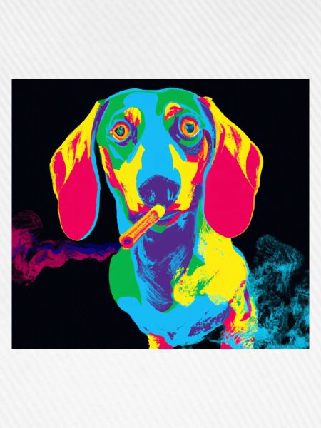 Smoking Dachshund