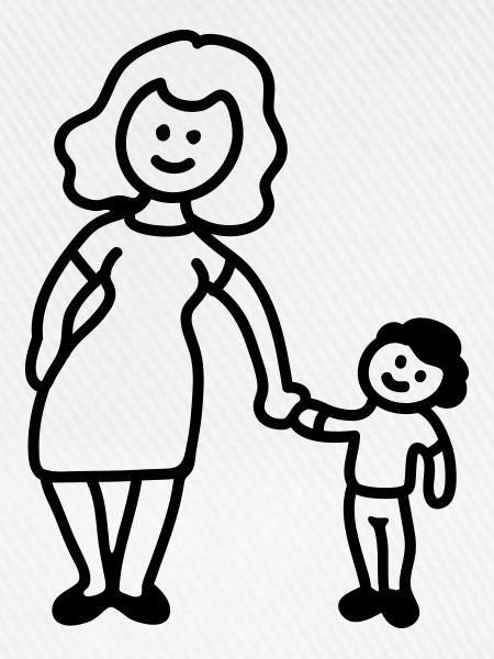 Mutter / Oma + Kind - Line