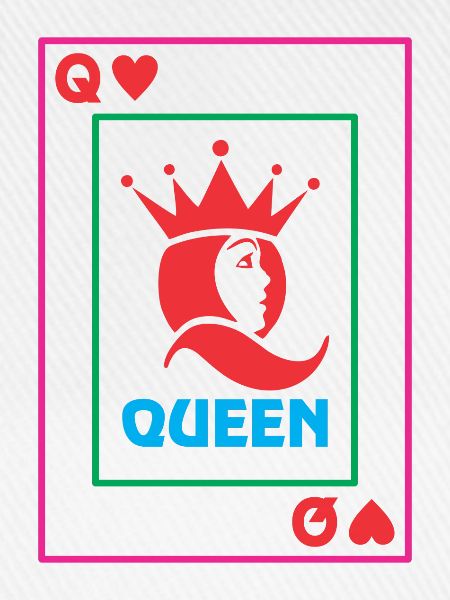 QUEEN Spielkarte