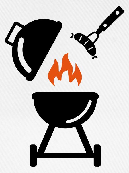 Grill mit Wurst