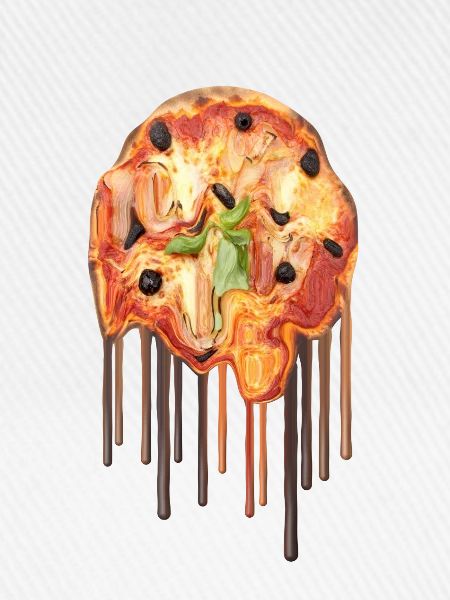 Schlanke Pizza