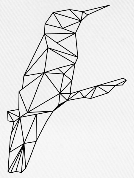Low Poly Art - Kolibri