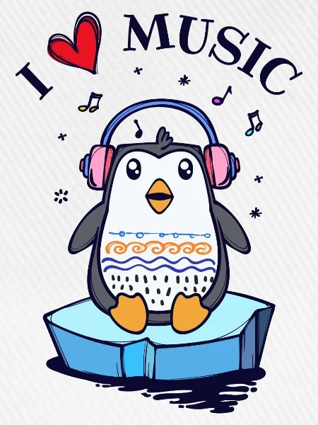 Seevogel Cool Herz PinguinTier Statement