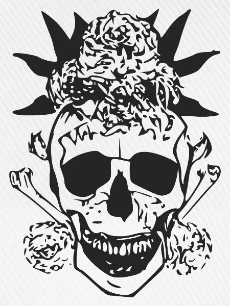 Blumiger Totenkopf