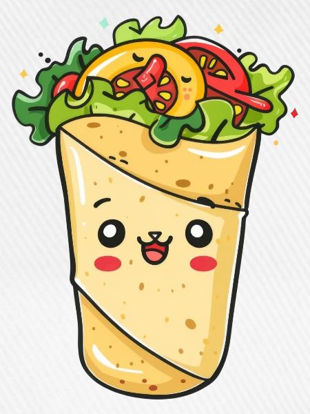 Süßes Burrito Comic