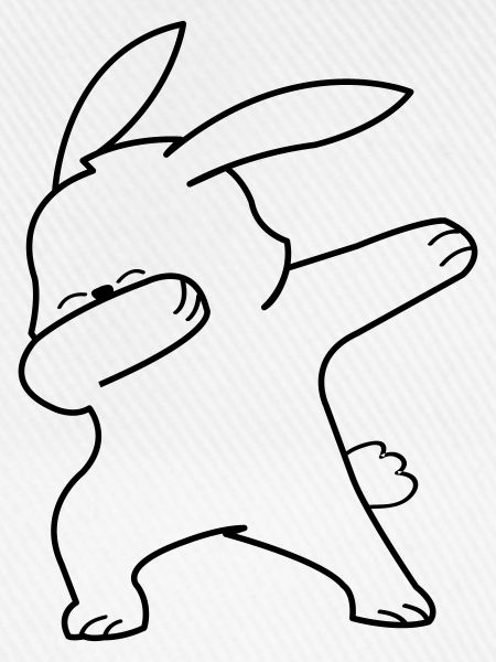 dabbing bunny