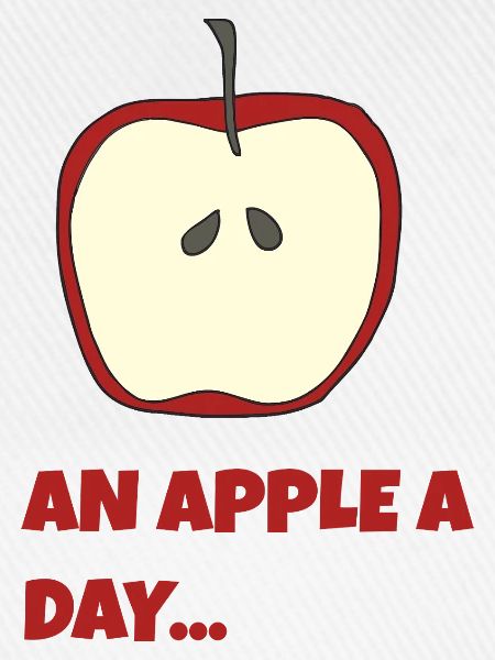 an apple