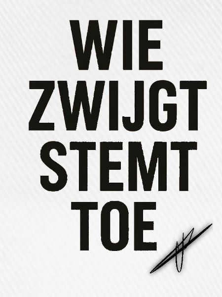 Diejenigen, die schweigen, stimmen zu