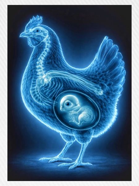 Neon-Poulet-Fetalkunst