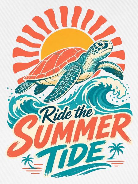 Sommer Schildkröte Surf
