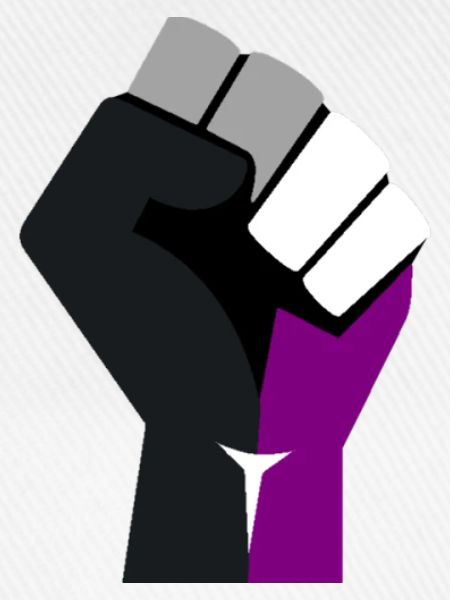 asexuell erhobene Faust