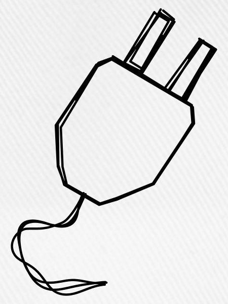 Stecker handgezeichnet