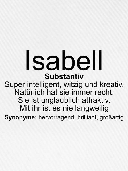 Name Definition Isabell