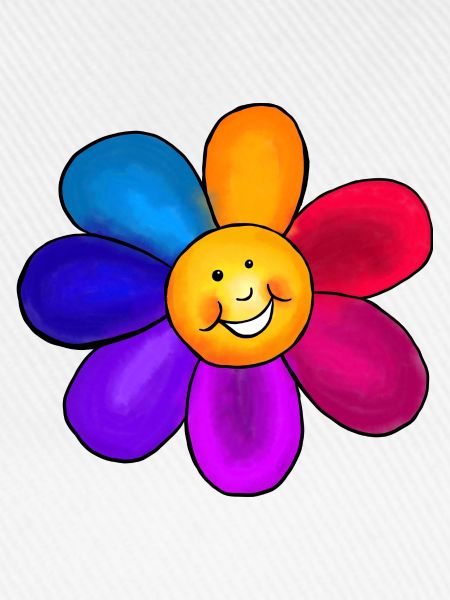 Bunte Blume