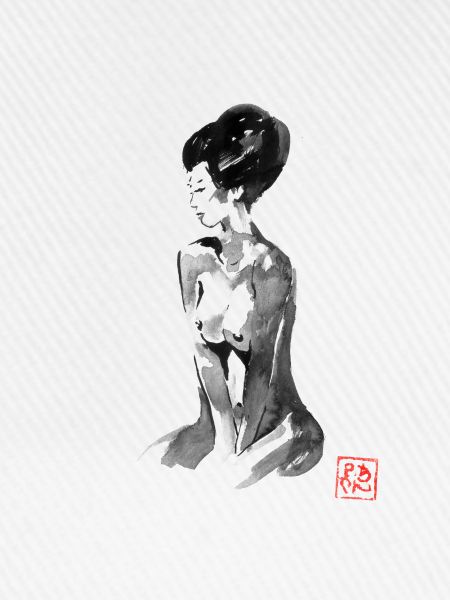 Nackte Geisha