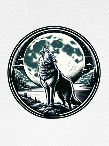 Wolf Mond Werwolf Heulen