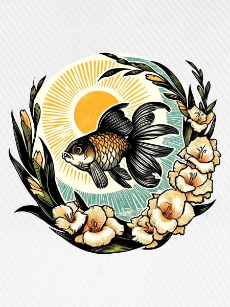 Ausgefallener Oranda-Goldfisch