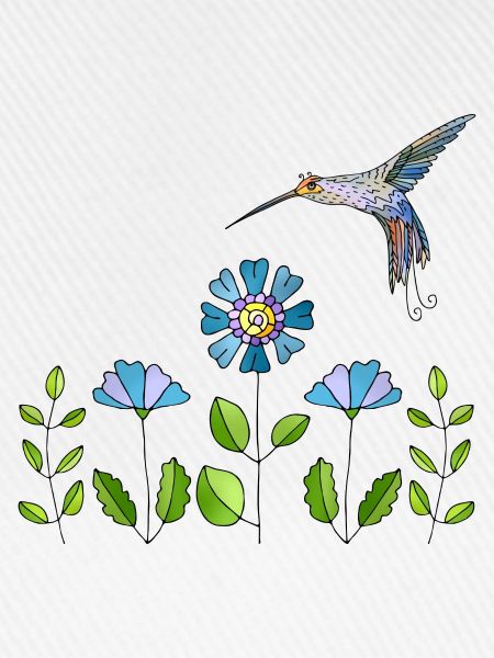 Bunter Vogel