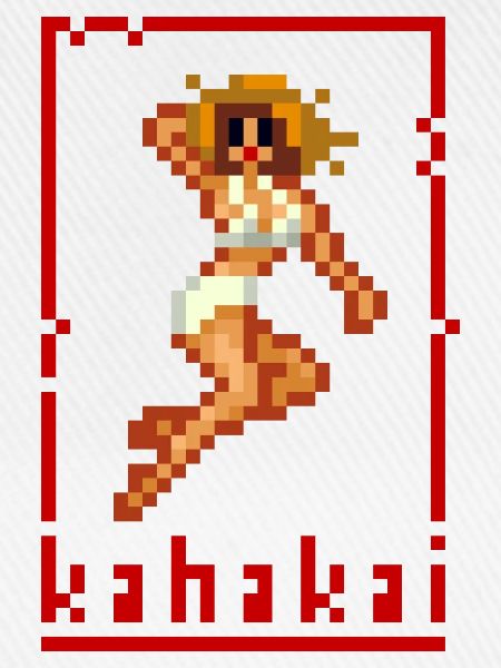 pixel pinup beach