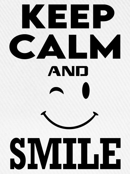 Keep Calm Smile Lachen Lustig