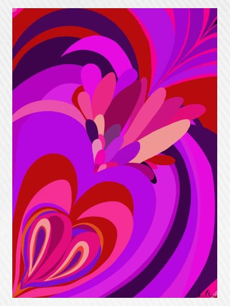 Psychedelisches Herz