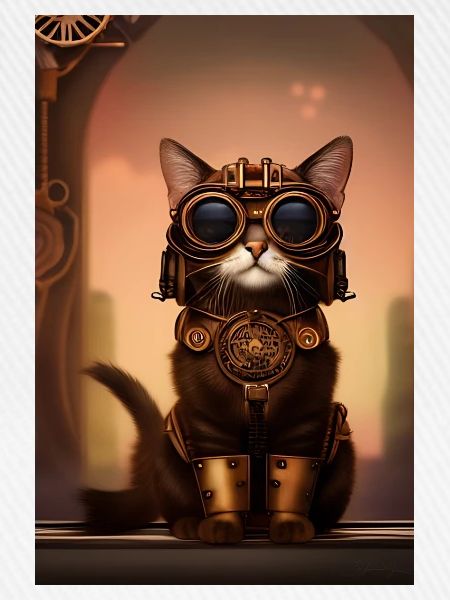 Katze Steampunk Style