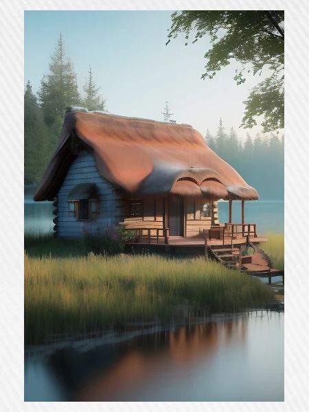 Charmante Hütte am See