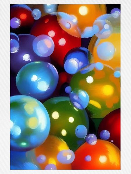 Bunte Blasen