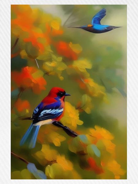 Vogel auf Ast