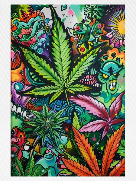 Psychedelische Blattwelt