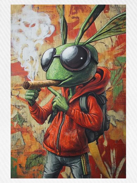 Graffiti-Bug im Hoodie