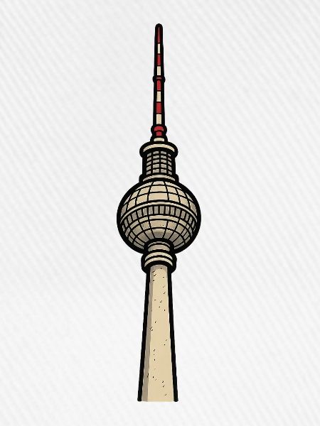 Berliner Fernsehturm Illustration