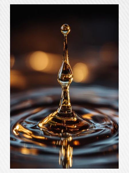 Goldener Wassertropfen-Spritzer