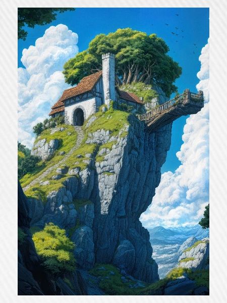 Berghauslandschaft