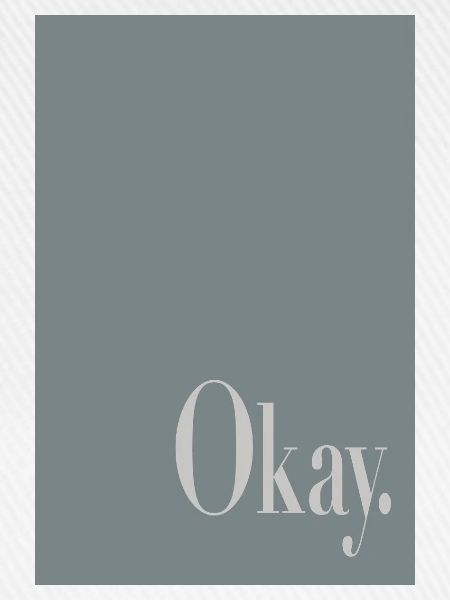 Modernes Minimal Poster – Okay