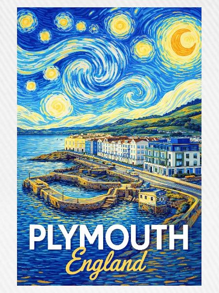 Plymouth England Küsten-Impression