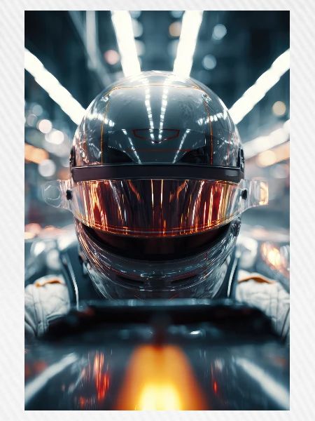 Neon Racer Helm