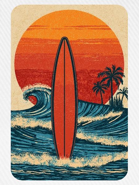 Sonnenuntergang Surf