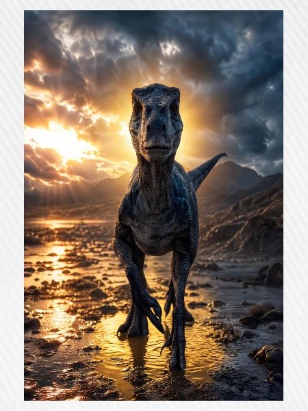 Dino am Sunset Shore
