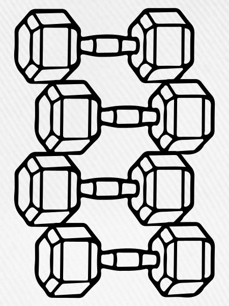 Hanteln Symbol Gewichte Training