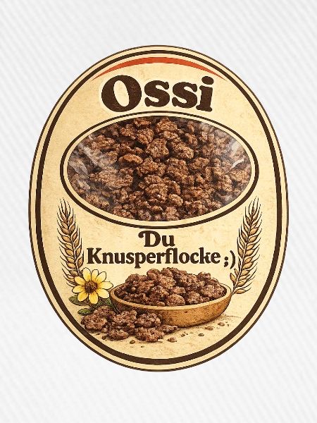 Ossi Knusperflocken Label