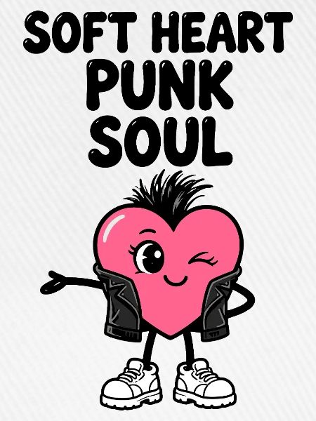 Weiches Herz mit Punkseele