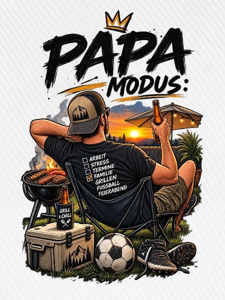 Papa Grillmeister Abendstimmung