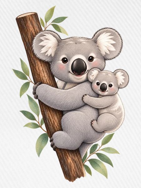 Koala und ihr Kalb