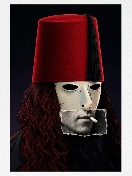 Buckethead x Albert Camus Collage