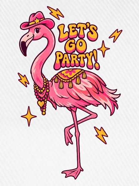 Flamingo-Party-Motiv